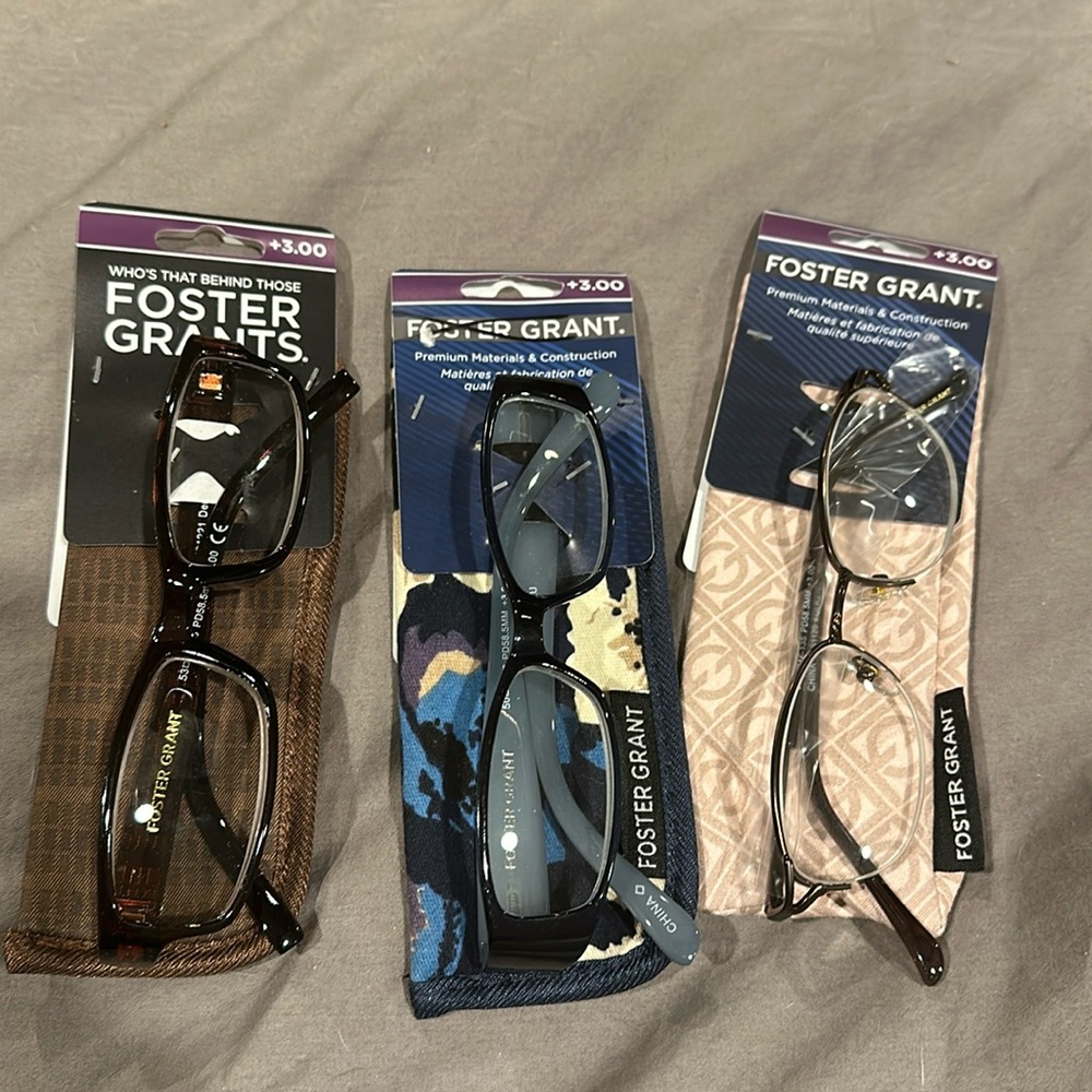 New with tags foster Grant readers 3.00.  Sold as a lot of three.